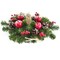 Ukrainian Candle Holder Decoration with Straw Bow, Apples & Pine Cones 16 Inches